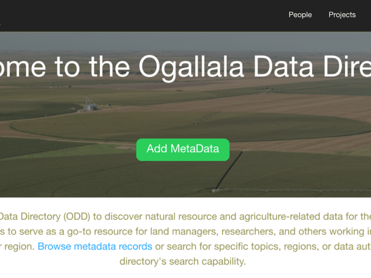 The Ogallala Data Directory: A Data Resource for the Ogallala Aquifer&nbsp;Region